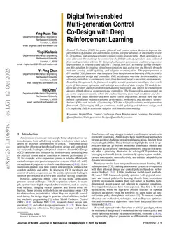 Digital Twin-enabled Multi-generation Control Co-Design with Deep Reinforcement Learning