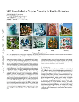 VLM-Guided Adaptive Negative Prompting for Creative Generation