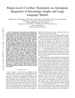 Project-Level C-to-Rust Translation via Synergistic Integration of Knowledge Graphs and Large Language Models