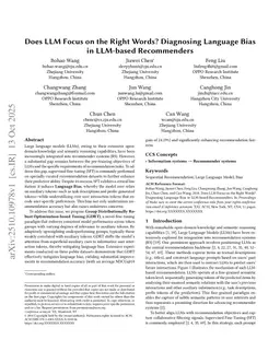 Does LLM Focus on the Right Words? Mitigating Context Bias in LLM-based Recommenders