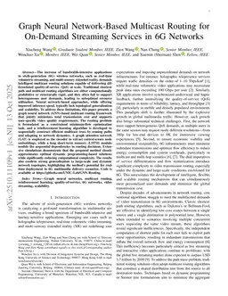 Graph Neural Network-Based Multicast Routing for On-Demand Streaming Services in 6G Networks