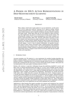 A Primer on SO(3) Action Representations in Deep Reinforcement Learning