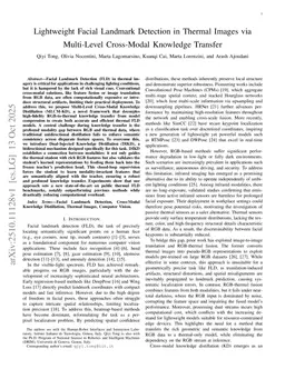 Lightweight Facial Landmark Detection in Thermal Images via Multi-Level Cross-Modal Knowledge Transfer