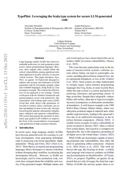 TypePilot: Leveraging the Scala Type System for Secure LLM-generated Code