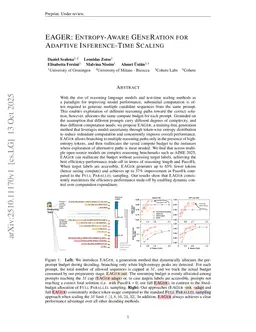 EAGER: Entropy-Aware GEneRation for Adaptive Inference-Time Scaling