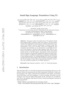 Saudi Sign Language Translation Using T5
