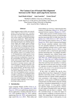 The Curious Case of Factual (Mis)Alignment between LLMs' Short- and Long-Form Answers