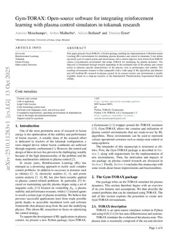 Gym-TORAX: Open-source software for integrating reinforcement learning with plasma control simulators in tokamak research