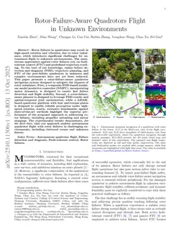 Rotor-Failure-Aware Quadrotors Flight in Unknown Environments
