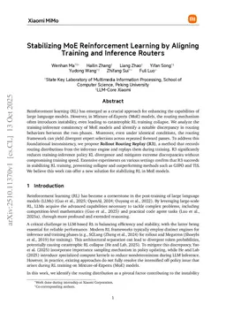 Stabilizing MoE Reinforcement Learning by Aligning Training and Inference Routers