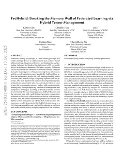 FedHybrid: Breaking the Memory Wall of Federated Learning via Hybrid Tensor Management