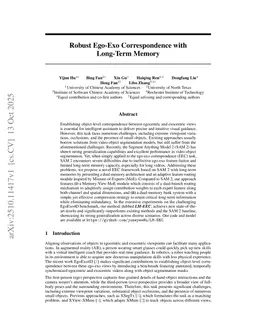 Robust Ego-Exo Correspondence with Long-Term Memory
