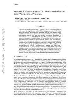 Offline Reinforcement Learning with Generative Trajectory Policies