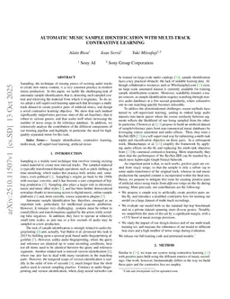 Automatic Music Sample Identification with Multi-Track Contrastive Learning