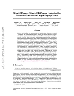 Situat3DChange: Situated 3D Change Understanding Dataset for Multimodal Large Language Model