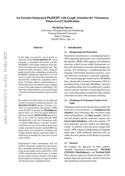 An Encoder-Integrated PhoBERT with Graph Attention for Vietnamese Token-Level Classification