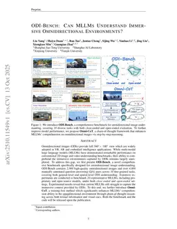 ODI-Bench: Can MLLMs Understand Immersive Omnidirectional Environments?