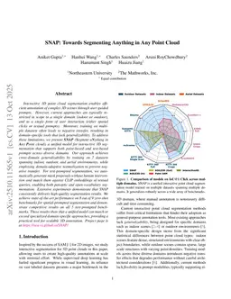 SNAP: Towards Segmenting Anything in Any Point Cloud