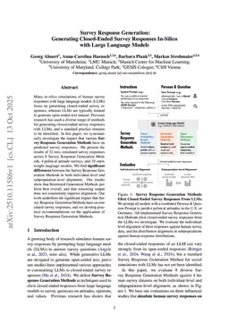 Survey Response Generation: Generating Closed-Ended Survey Responses In-Silico with Large Language Models