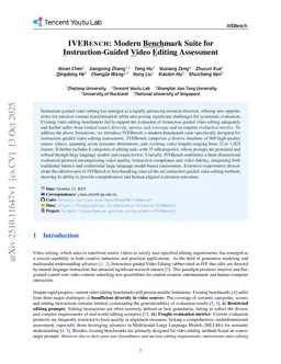 IVEBench: Modern Benchmark Suite for Instruction-Guided Video Editing Assessment
