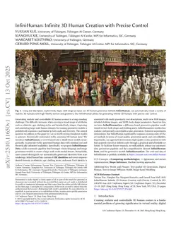 InfiniHuman: Infinite 3D Human Creation with Precise Control