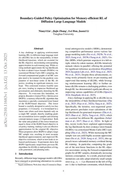 Boundary-Guided Policy Optimization for Memory-efficient RL of Diffusion Large Language Models