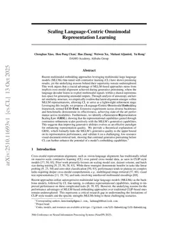 Scaling Language-Centric Omnimodal Representation Learning