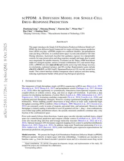 scPPDM: A Diffusion Model for Single-Cell Drug-Response Prediction