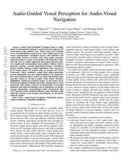 Audio-Guided Visual Perception for Audio-Visual Navigation