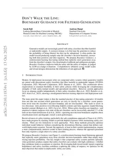 Don't Walk the Line: Boundary Guidance for Filtered Generation
