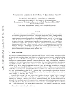 Contrastive Dimension Reduction: A Systematic Review