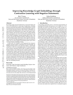 Improving Knowledge Graph Embeddings through Contrastive Learning with Negative Statements