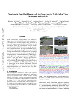 Task-Specific Dual-Model Framework for Comprehensive Traffic Safety Video Description and Analysis