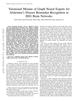 Variational Mixture of Graph Neural Experts for Alzheimer's Disease Biomarker Recognition in EEG Brain Networks