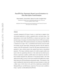 PanoTPS-Net: Panoramic Room Layout Estimation via Thin Plate Spline Transformation
