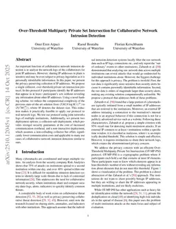 Over-Threshold Multiparty Private Set Intersection for Collaborative Network Intrusion Detection