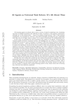 AI Agents as Universal Task Solvers