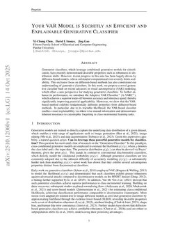 Your VAR Model is Secretly an Efficient and Explainable Generative Classifier