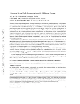 Enhancing Neural Code Representation with Additional Context