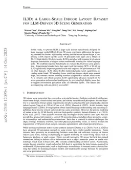 IL3D: A Large-Scale Indoor Layout Dataset for LLM-Driven 3D Scene Generation