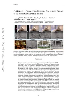 G4Splat: Geometry-Guided Gaussian Splatting with Generative Prior