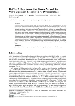 DIANet: A Phase-Aware Dual-Stream Network for Micro-Expression Recognition via Dynamic Images
