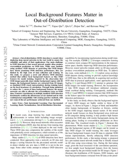 Local Background Features Matter in Out-of-Distribution Detection