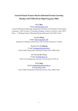 General Fourier Feature Physics-Informed Extreme Learning Machine (GFF-PIELM) for High-Frequency PDEs
