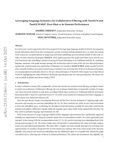 Leveraging Language Semantics for Collaborative Filtering with TextGCN and TextGCN-MLP: Zero-Shot vs In-Domain Performance