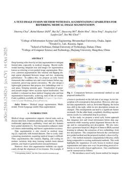 A Text-Image Fusion Method with Data Augmentation Capabilities for Referring Medical Image Segmentation