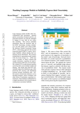Teaching Language Models to Faithfully Express their Uncertainty