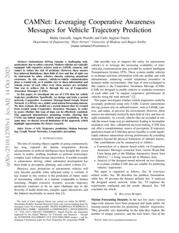 CAMNet: Leveraging Cooperative Awareness Messages for Vehicle Trajectory Prediction
