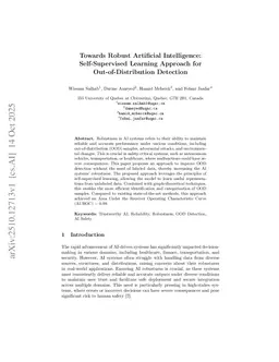 Towards Robust Artificial Intelligence: Self-Supervised Learning Approach for Out-of-Distribution Detection