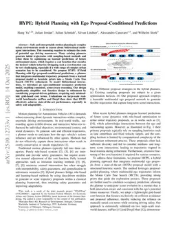 HYPE: Hybrid Planning with Ego Proposal-Conditioned Predictions